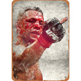 Ysirseu Nate Diaz - Cartel De Metal De Hojalata De 8 X 12 P.