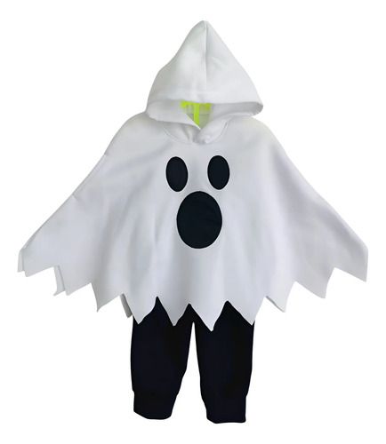 Disfraz Fantasma Conjunto Niño Bebé Pantalon Y Capucha Halloween Bebé