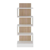 Mueble Estante Biblioteca Zig Zag Blanco Madera