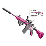 Rifle  M416 Automático Hidrogel Rosa Coneja  1:1