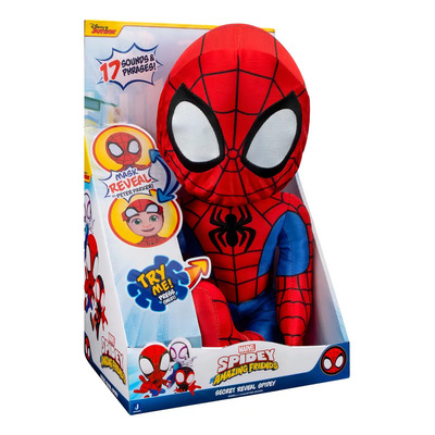 Peluche Spidey Con Mascara Marvel Spidey Rojo Tamaño 35 Cm | Envío gratis