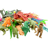 Set Dinosaurios Goma Muñeco X12 Juguete Infantil Dinos Ch Ca