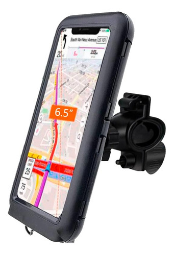 Soporte Funda Porta Celular Gps Para Moto Impermeable Táctil