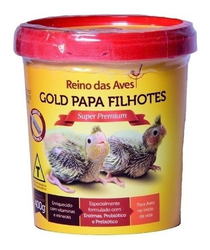 Reino Das Aves Papa Papinha Para Filhotes De Calopsita 400g