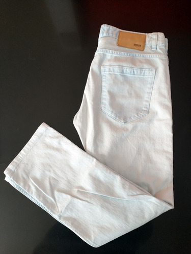 Hermoso Pantalón Mezclilla Hugo Boss Celeste Original 