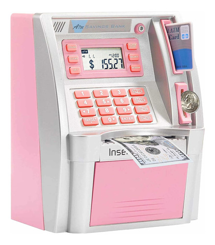 Atm Alcancia Digital Mini Cajero Automatico Para Ahorro