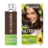 Kit De Coloración Permanente Garnier Nutrisse 4 Aceites Tono 50 Clasico