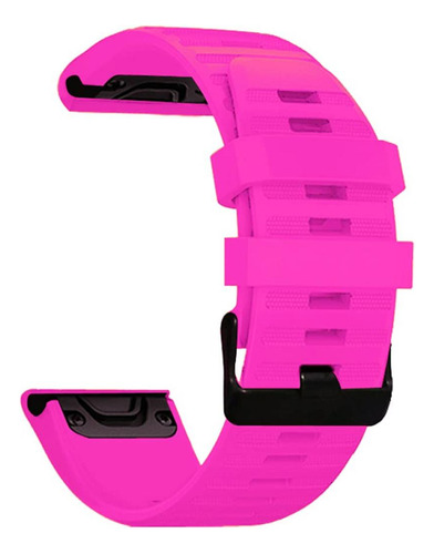 Malla De Silicona Para 22mm Garmin Fenix 7/6/6 Pro Etc Rosa