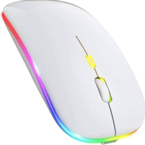 Mouse Bluetooth Rgb Led Colorido Sem Fio Recarregável Usb