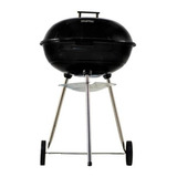 Asador De Carbón Portátil C/ruedas Parrilla 53 Cms Esmaltado