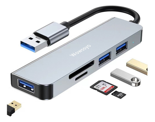 Adaptador Hub Usb C Multipuerto Usb 3.0 Docking Station