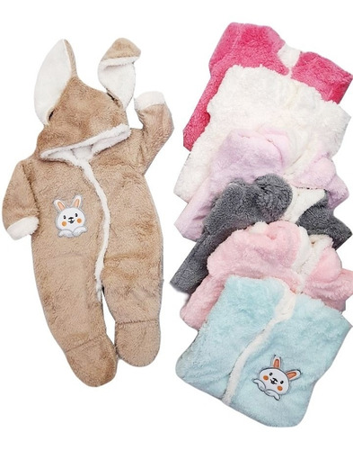 Pijama Sleeping Para Bebe De Conejito Antialérgica Térmica