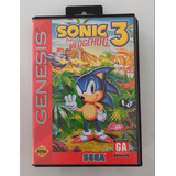 Cartucho Sonic 3 Original Do Mega Drive Ótimo Estado Confira