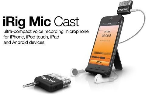 Microfone Ik Multimedia Irig Mic Cast Cardioide