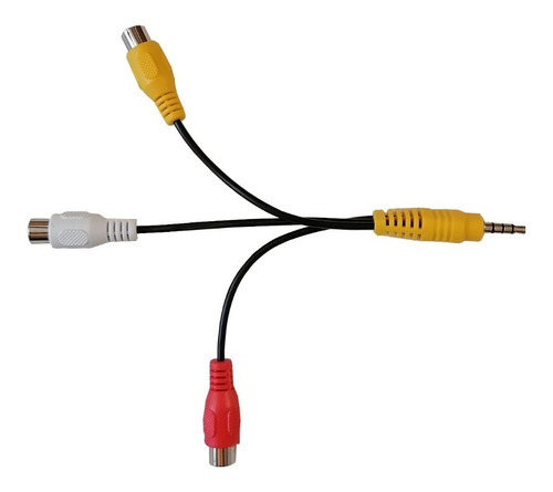 Cable Convertidor Audio Y Video 1 Macho 3.5mm A 3 Rca Hembra