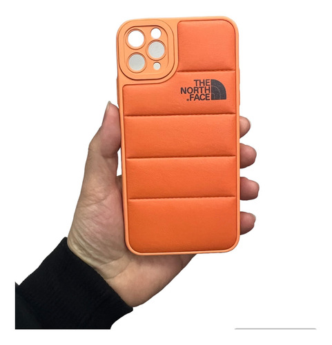 Funda Puffer The North Face Cuerina Para iPhone 11 12 13 14 