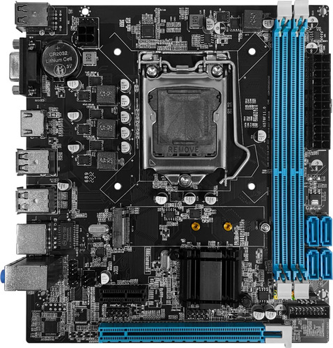 Placa Mãe Para Intel Lga1155 2x Ddr3 6 Usb 2.0 Vga/hdmi H61