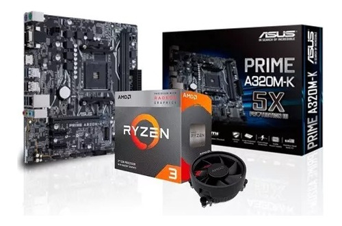 Kit Actualizacion Gamer Amd Ryzen 3 + Tarjeta Prime A320m-k