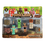 Muñecos Minecraft My World Blister X8 Figuras Accesorios