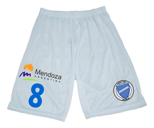 Short Poliester Godoy Cruz De Mendoza Retro C/numero