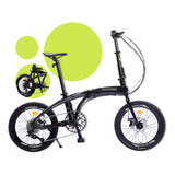 Bicicleta Bike Aluminio Plegable Urbano Sanhehorse R20 9v 