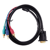 1,5 M 4,9 Pies Vga 15 Pines Macho A 3 Rca Rgb Macho Cable De