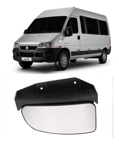 Espejo Vidrio Placa Inferior Fiat Ducato 2004 Al 2018 C Foto 2