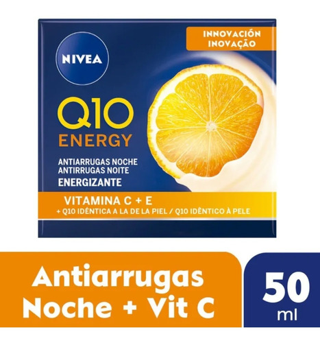 Crema Antiedad De Noche Nivea Q10 Energy 50 Ml