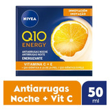 Crema Antiedad De Noche Nivea Q10 Energy 50 Ml