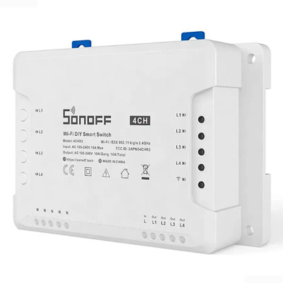 Interruptor Sonoff On\u002Foff 4ch Wifi Smart Alexa\u002Fgoogle | Envío gratis
