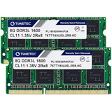 Timetec 16gb Kit (2x8gb) Ddr3l / Ddr3 1600mhz (ddr3l-1600) P