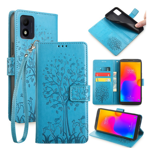 Funda Tree & Deer Para Alcatel 1b 2022