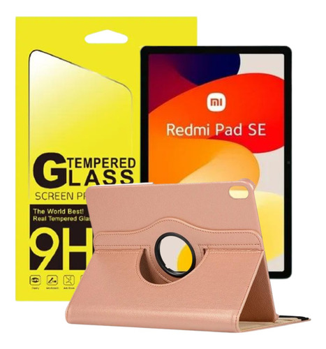 Estuche Funda 360 + Vidrio Protector Pantalla Para Tablet