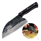 Hacha Pesada Cocina Acero Mango Cuchillo Profesional Doble