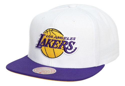 Gorra Mitchell & Ness Snapback Angeles Laker Blanco Js190784