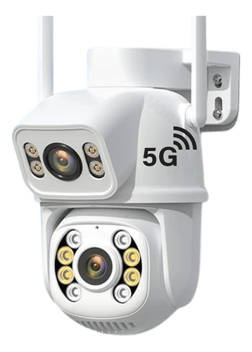 Camera 5g/2.4g Lente Dupla De Segurança Wifi Yoosee 6mp 