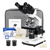 Hsl Microscopio Binocular Compuesto 40x-2500x Para