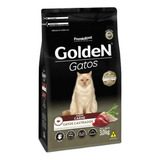Ração Golden Sabor Carne Para Gatos Castrados Adultos 3,0kg