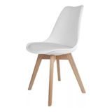Cadeira Saarinen Wood Com Estofamento Várias Cores