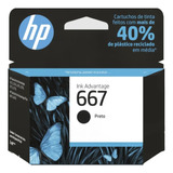 Cartucho Hp 667 Preto Original Hp Advantage 2376 2776 6476