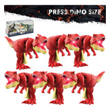 A 6 Bromas Con Clip De Primavera, Dinosaurio T-rex