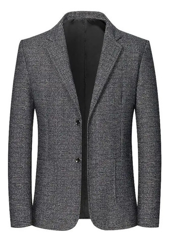 Chamarras Blazer Trajes Casuales Para Hombre Azul Slim Fit