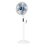 Ventilador De Soporte Potente Control Remoto Timer Blanco