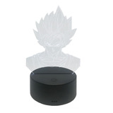 Lámpara Luz Led 3d Rgb Figura De Goku Super Saiyajin 2
