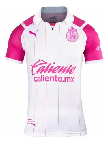Playera Jersey Deportiva De Chivas Pink 2022