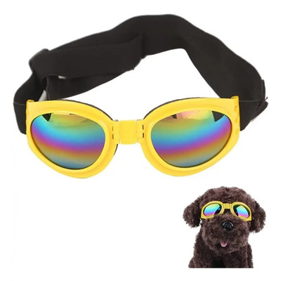Lentes Googles Para Perros Gafas Lentes Raza Mediana Color Amarillo Doogles Tamaño Del Collar Mediano | Envío gratis