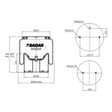 Pulmon Fuelle Suspension Neumatica Para Scania Serie P T R