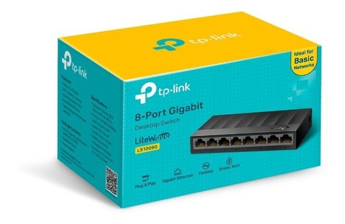 Switch Tp-link Ls1008g Gigabit 8 Portas Litewave - Preto