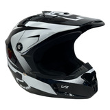 Casco Fox V1 Yth Black/white Utv/atv Enduro