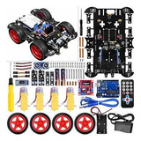 Uniroi Smart Robot Car Kit For Arduino, 4wd Remote Control C